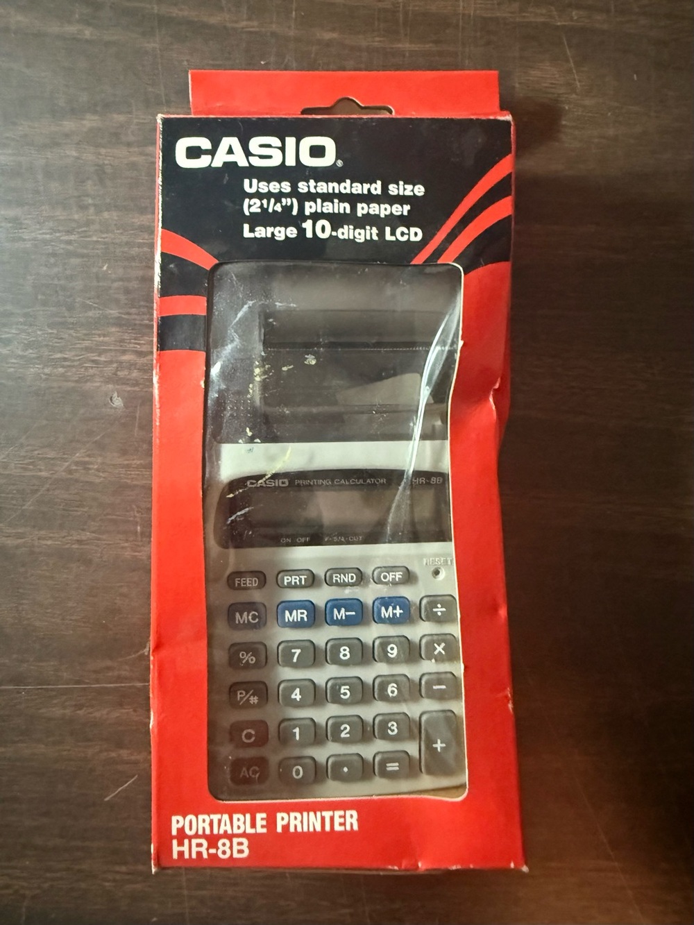 Casio Portable Calculator printer HR-8B NOS New In Box